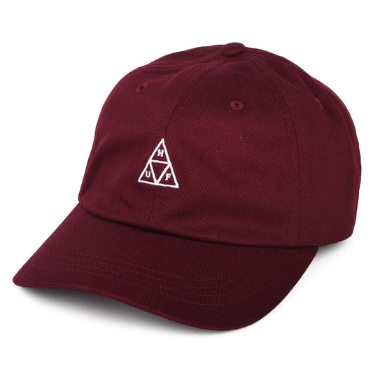 HUF Mini Triple Triangle Curved Visor Baseball Cap - Granatrot