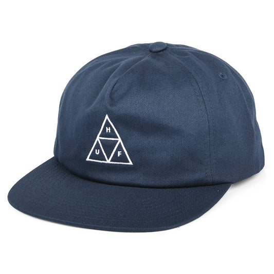 HUF Triple Triangle Unstrukturierte Snapback Cap - Marineblau