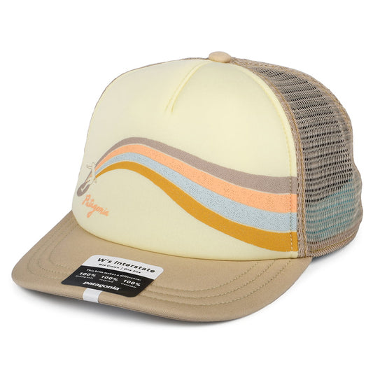Patagonia Damen Psychedelic Slider Interstate Trucker Cap - Hellbraun