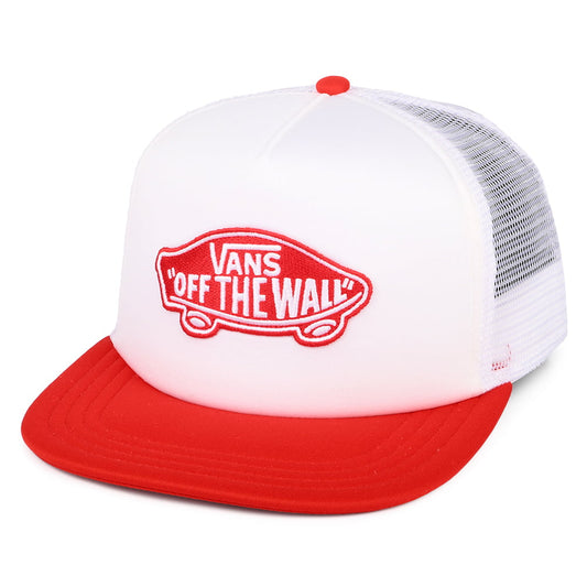 Vans Classic Patch Trucker Cap - Weiß-Feuerrot