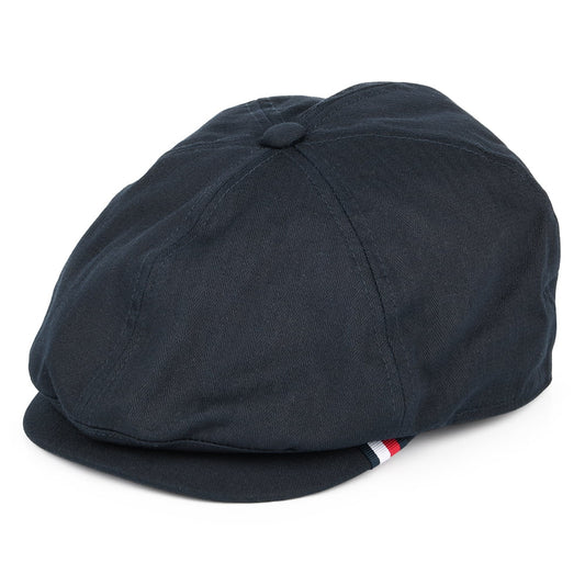 Tommy Hilfiger Ballonmütze mit Fischgrätmuster aus Baumwolle - Dunkles Marineblau