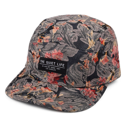The Quiet Life Denim Baroque 5 Paneelen Cap - Blumen