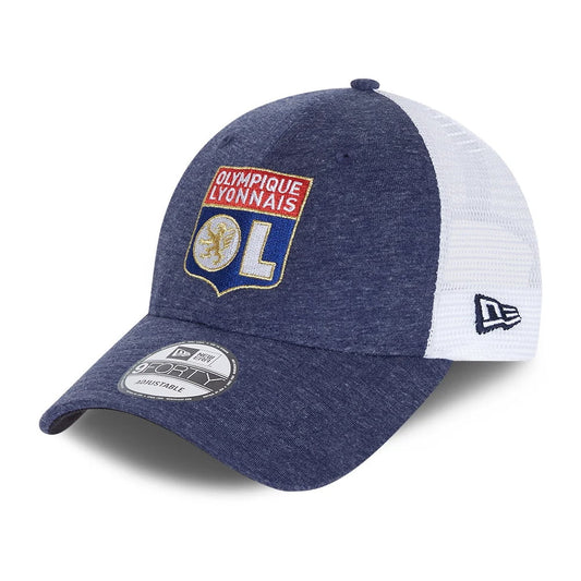 New Era 9FORTY Jersey Olympique Lyonnais Trucker Cap - Marineblau-Weiß