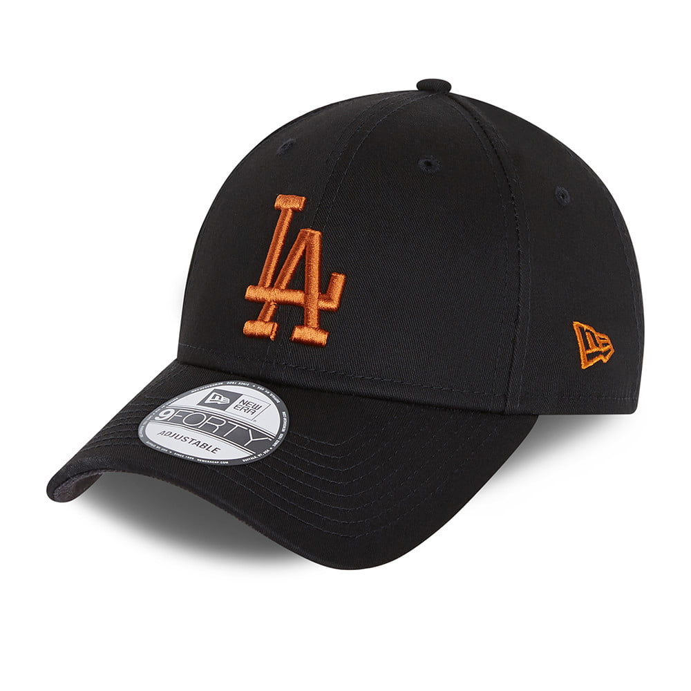 New Era 9FORTY L.A. Dodgers Baseball Cap - MLB League Essential - Schwarz-Toffee