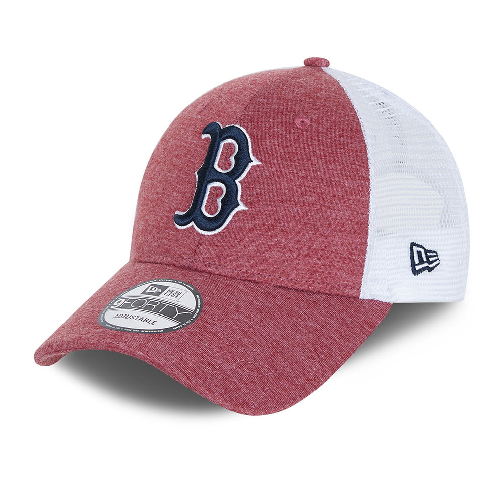 New Era 9FORTY Boston Red Sox Trucker Cap - MLB Home Field - Kastanienbraun Meliert