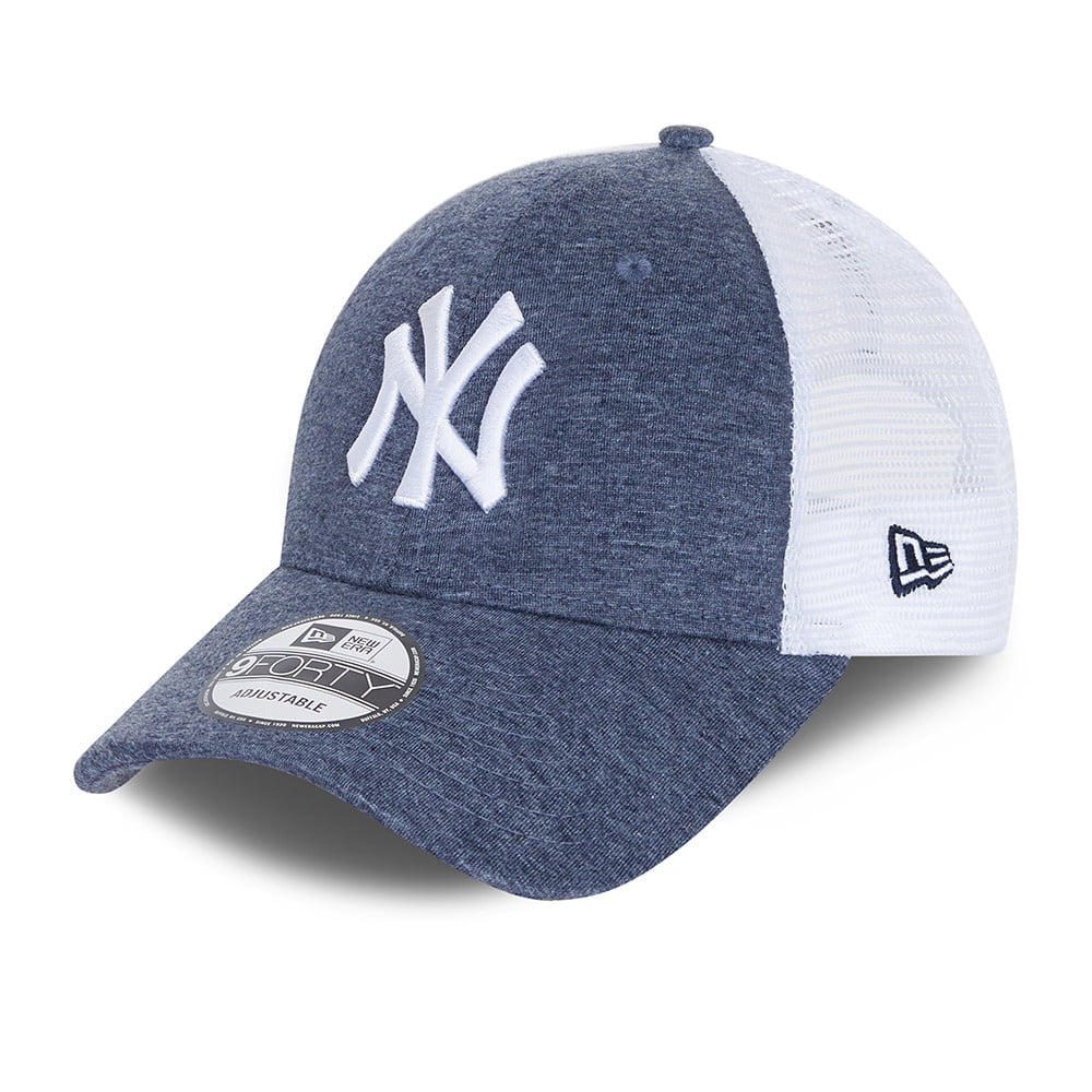 New Era 9FORTY New York Yankees Trucker Cap - MLB Home Field - Marineblau Meliert