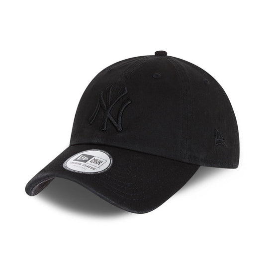 New Era 9TWENTY New York Yankees Baseball Cap MLB Casual Classic - Schwarz auf Schwarz