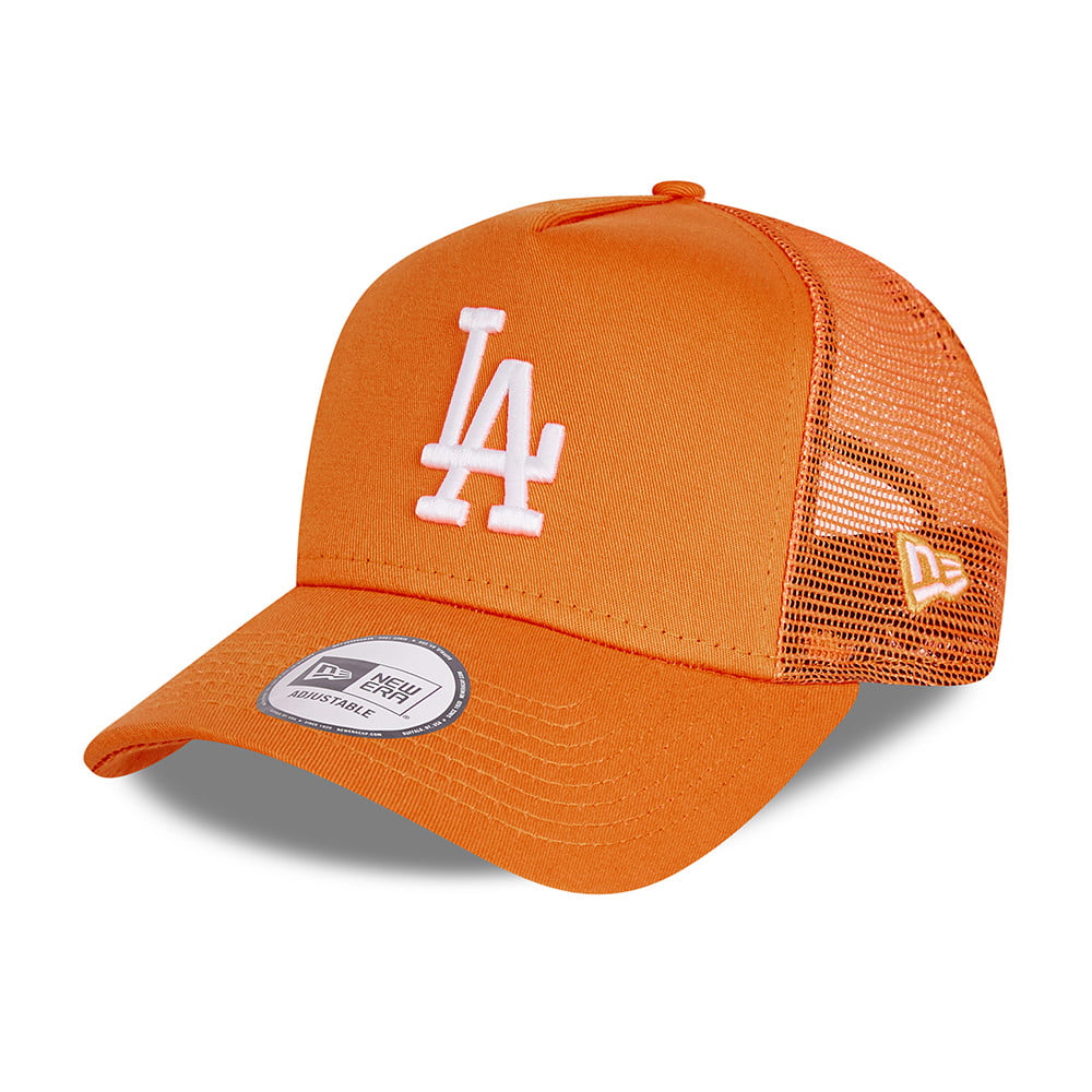New Era L.A. Dodgers Trucker Cap MLB Tonal Mesh - Orange