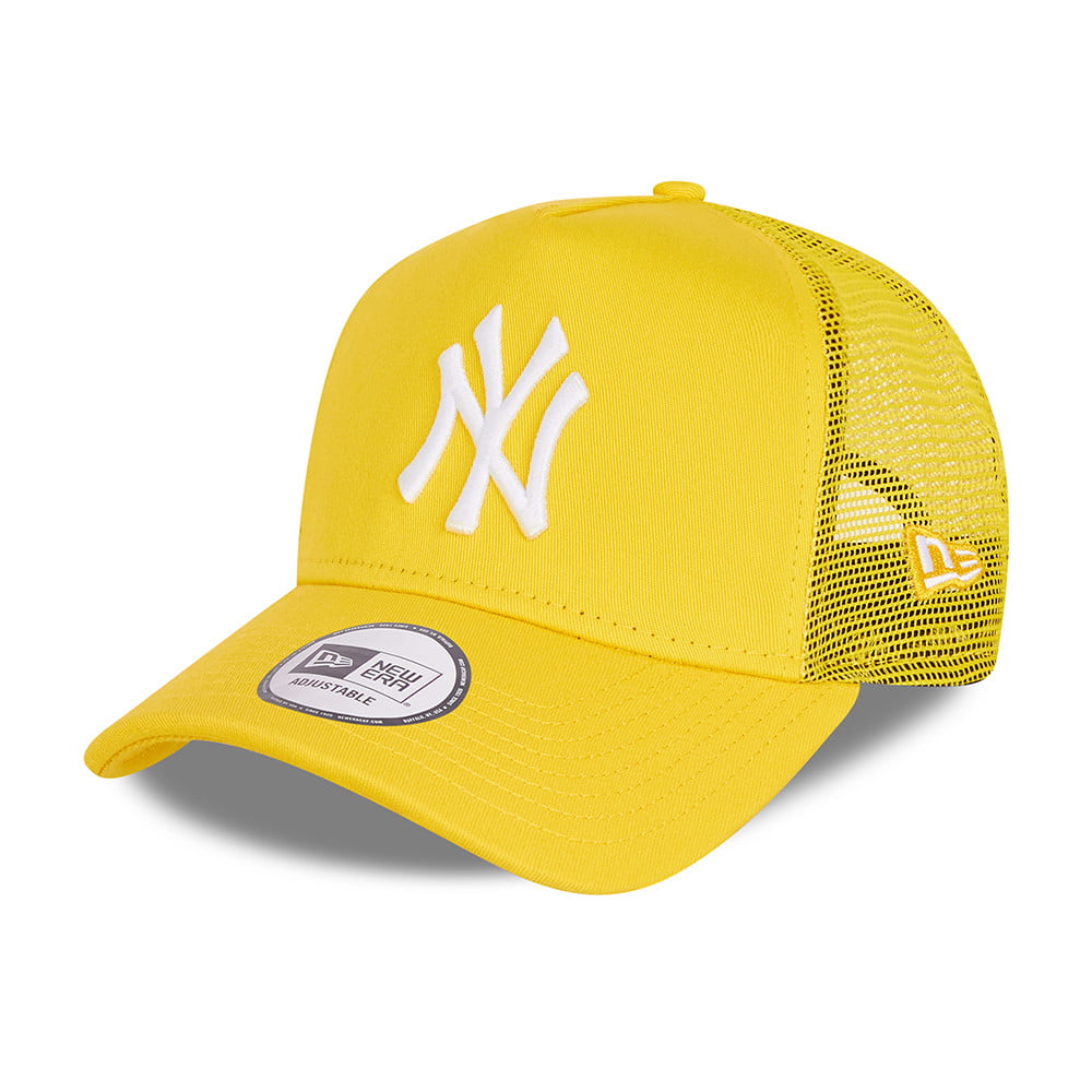 New Era New York Yankees Trucker Cap MLB Tonal Mesh - Gelb