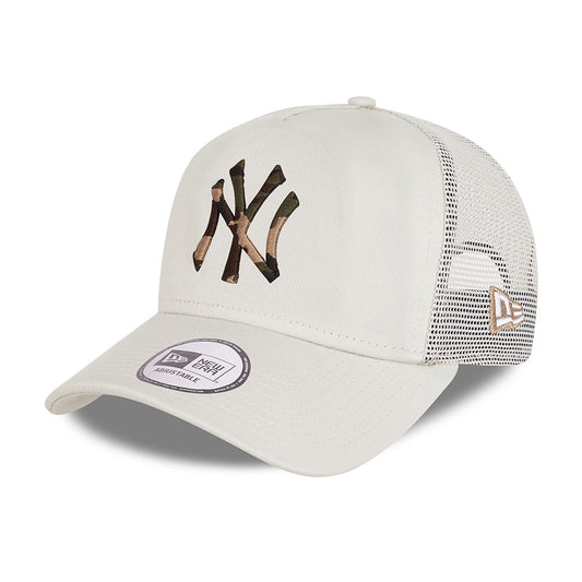 New Era New York Yankees Trucker Cap MLB Camo Infill - Steingrau
