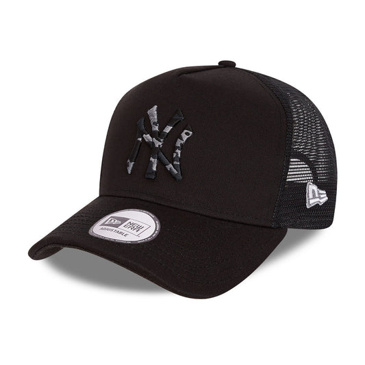 New Era New York Yankees Trucker Cap MLB Camo Infill - Schwarz