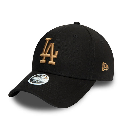 New Era Damen 9FORTY L.A. Dodgers Baseball Cap - MLB Colour Essential - Schwarz-Weizen