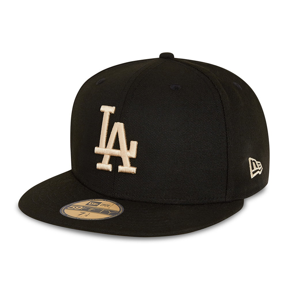 New Era 59FIFTY L.A. Dodgers Baseball Cap - MLB League Essential - Schwarz-Steingrau
