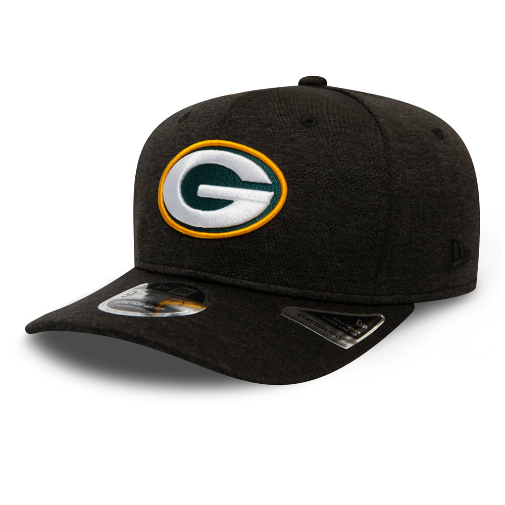 New Era 9FIFTY Stretch Green Bay Packers Snapback Cap NFL Total Shadow Tech - Anthrazit