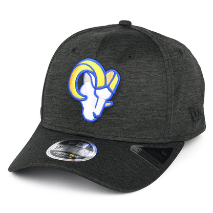 New Era 9FIFTY Stretch Los Angeles Rams Snapback Cap - NFL Total Shadow Tech - Anthrazit
