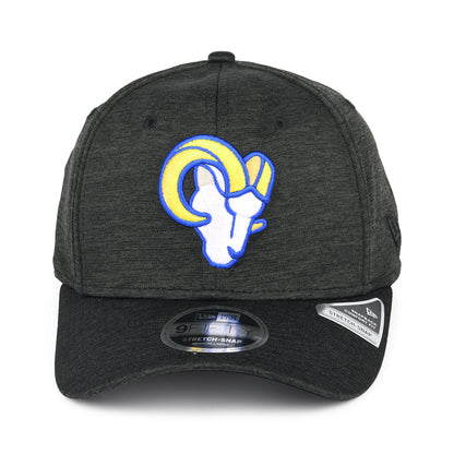 New Era 9FIFTY Stretch Los Angeles Rams Snapback Cap - NFL Total Shadow Tech - Anthrazit