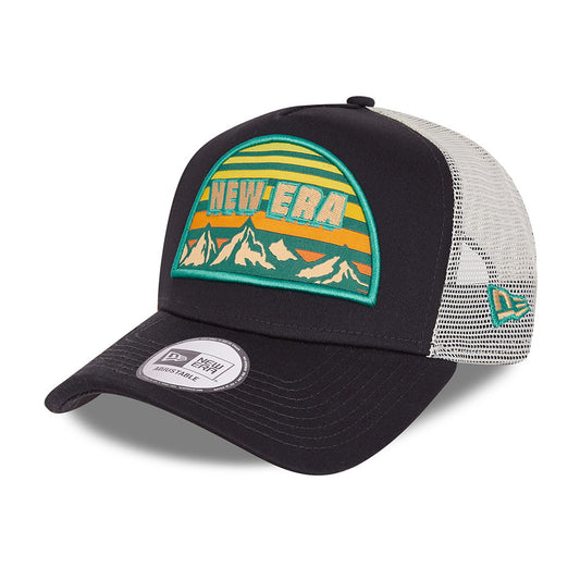 New Era Outdoor Patch Trucker Cap - Marineblau