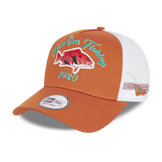 New Era Fishing Trucker Cap - Toffee