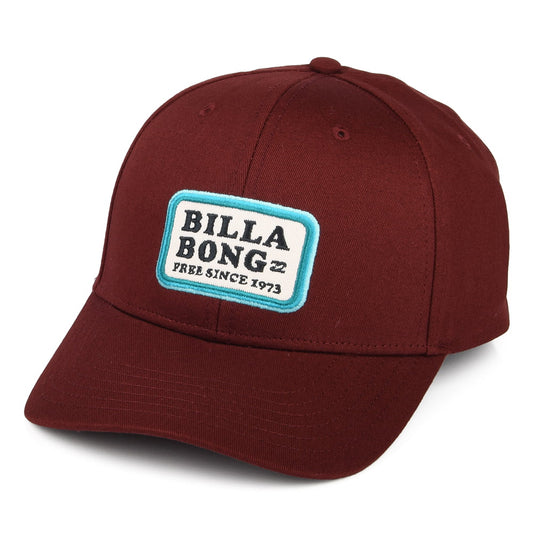 Billabong Walled Snapback Cap aus Baumwolle - Burgunderrot