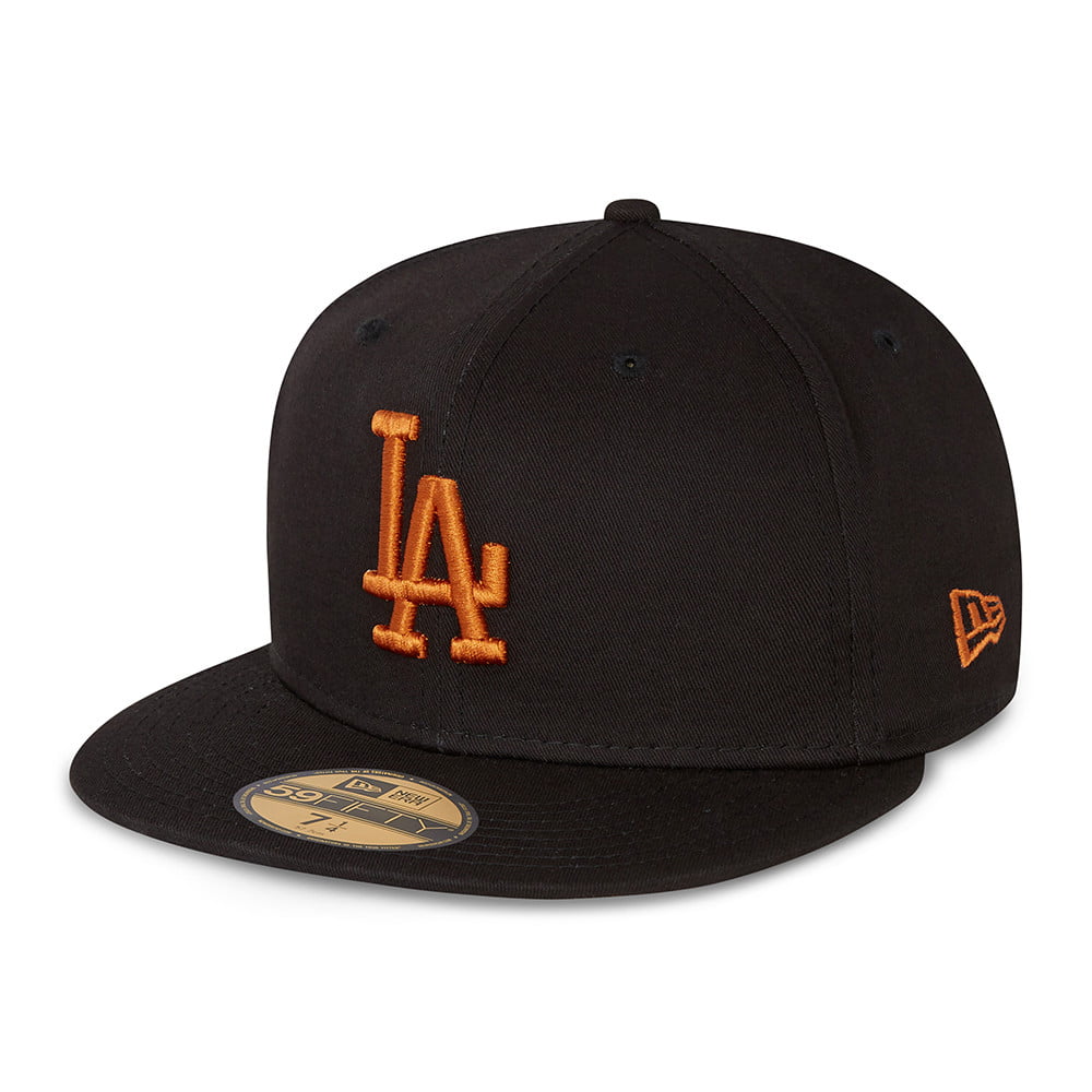 New Era 59FIFTY L.A. Dodgers Baseball Cap - MLB League Essential - Schwarz-Toffee