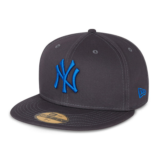 New Era 59FIFTY New York Yankees Baseball Cap - MLB League Essential - Graphitgrau-Blau