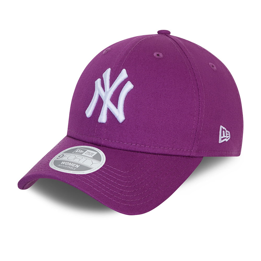 New Era Damen 9FORTY New York Yankees Baseball Cap - MLB League Essential - Traube