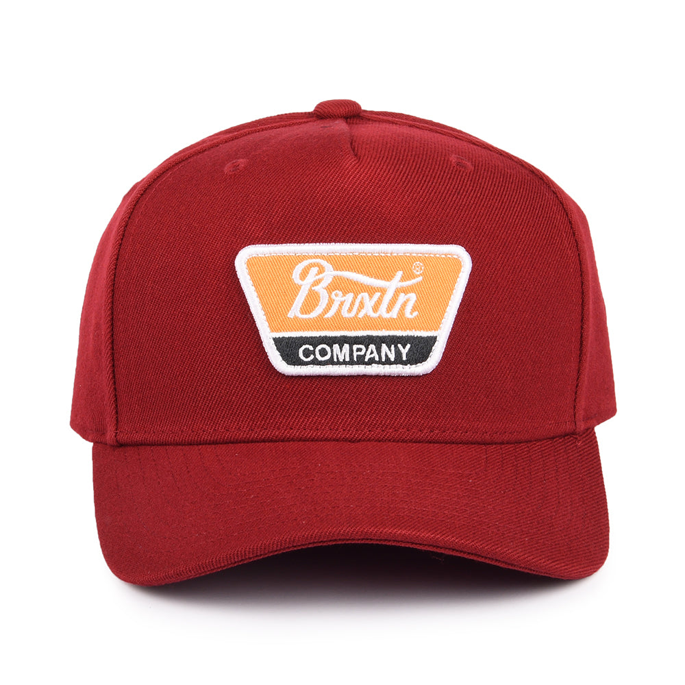 Brixton Linwood C NetPlus MP Snapback Cap - Dunkles Burgunderrot