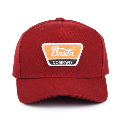 Brixton Linwood C NetPlus MP Snapback Cap - Dunkles Burgunderrot