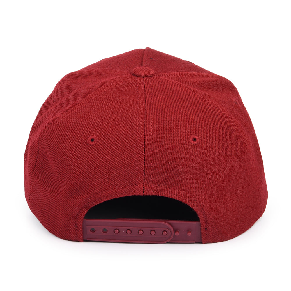 Brixton Linwood C NetPlus MP Snapback Cap - Dunkles Burgunderrot
