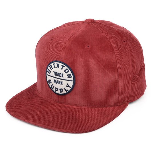 Brixton Oath III Kord Snapback Cap - Weinrot
