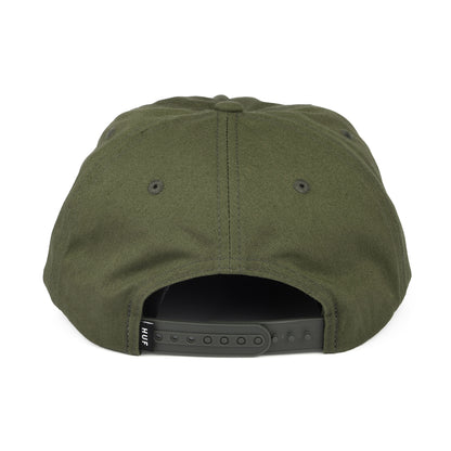 HUF Box Logo Unstrukturierte Snapback Cap - Olivgrün