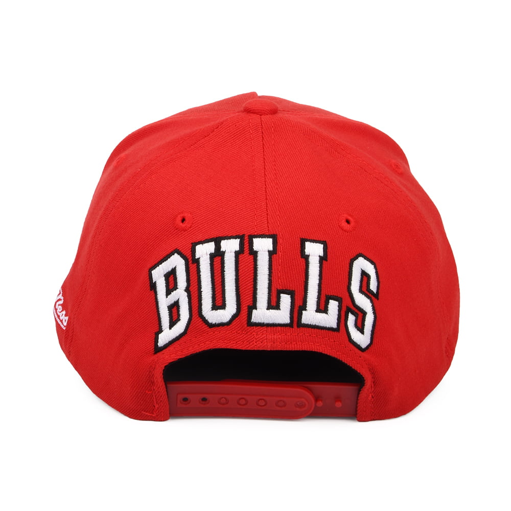 Mitchell & Ness Chicago Bulls Snapback Cap - NBA Dropback Solid Redline - Rot