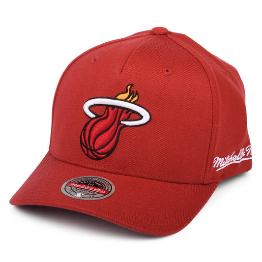 Mitchell & Ness Miami Heat Snapback Cap - NBA Dropback Solid Redline - Kardinalrot