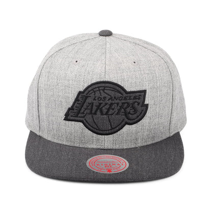 Mitchell & Ness L.A. Lakers Snapback Cap - NBA Dual Heather - Meliertes Grau