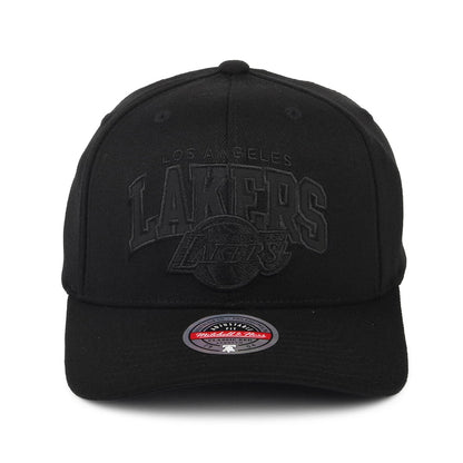 Mitchell & Ness L.A. Lakers Snapback Cap - NBA Black Out Arch Redline - Schwarz