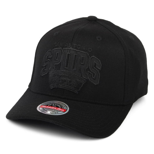 Mitchell & Ness San Antonio Spurs Snapback Cap - NBA Black Out Arch Redline - Schwarz