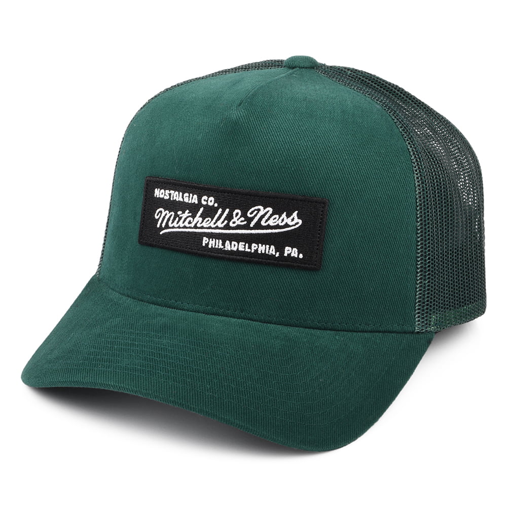 Mitchell & Ness Branded Box Logo Classic Trucker Cap - Dunkelgrün