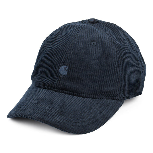 Carhartt WIP Harlem Kord Baseball Cap - Marineblau-Blau
