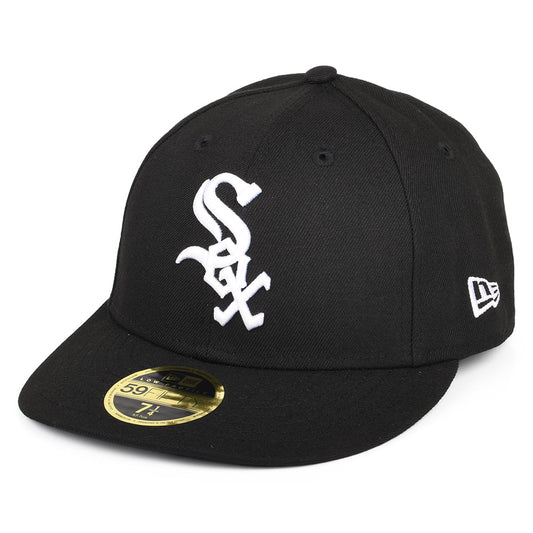 New Era 59FIFTY Low Profile Chicago White Sox Baseball Cap - MLB On Field AC Perf - Schwarz