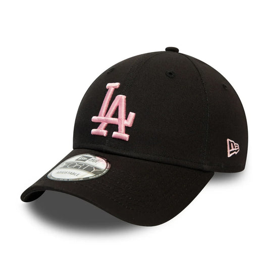 New Era 9FORTY L.A. Dodgers Baseball Cap - MLB League Essential - Schwarz-Pink
