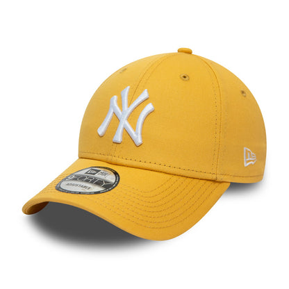 New Era 9FORTY NY Yankees Baseball Cap - MLB League Essential II - Gelb-Weiß
