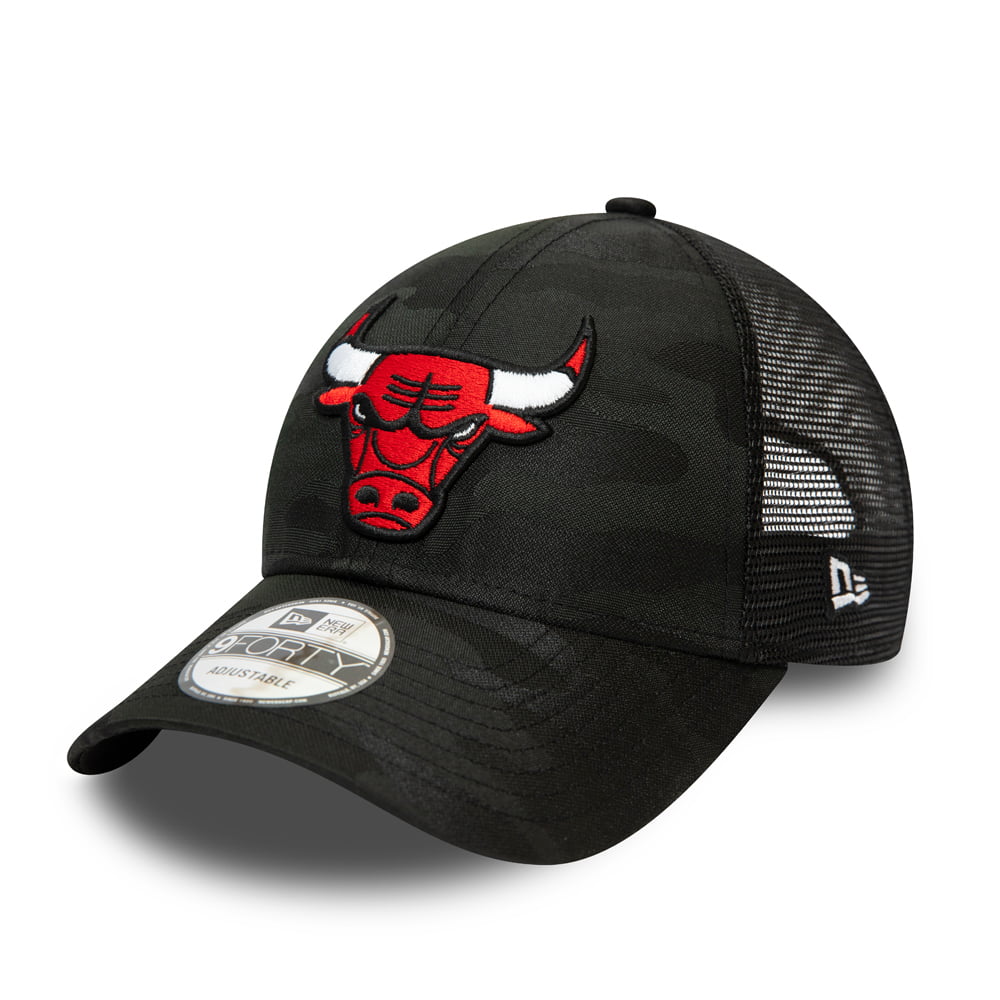 New Era 9FORTY Chicago Bulls Trucker Cap - NFL Home Field - Schwarz