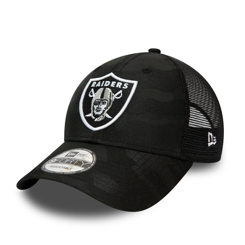 New Era 9FORTY Las Vegas Raiders Trucker Cap - NFL Home Field - Schwarz