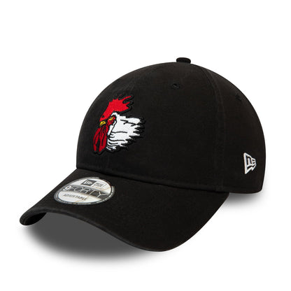New Era 9FORTY Port City Roosters Baseball Cap - MLB Logo - Schwarz