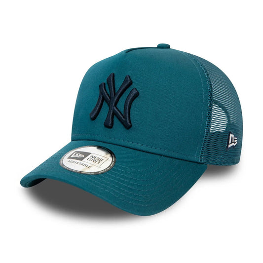 New Era 9FORTY A-Frame New York Yankees Trucker Cap - MLB League Essential - Kadetgrün