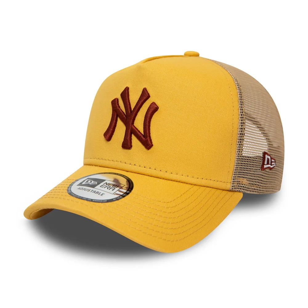 New Era 9FORTY A-Frame New York Yankees Trucker Cap - MLB League Essential - Gelb