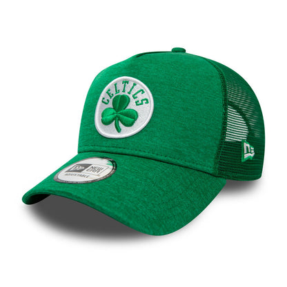 New Era 9FORTY A-Frame Boston Celtics Trucker Cap - NBA Shadow Tech - Grün