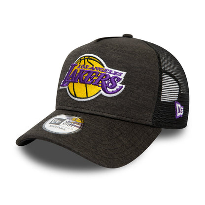 New Era 9FORTY A-Frame L.A. Lakers Trucker Cap - NBA Shadow Tech - Schwarz