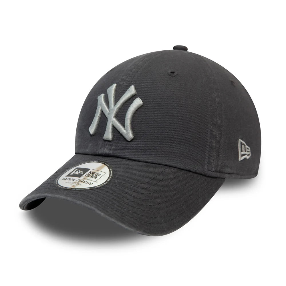 New Era 9TWENTY New York Yankees Baseball Cap - MLB League Essential Casual Classic - Graphitgrau-Grau
