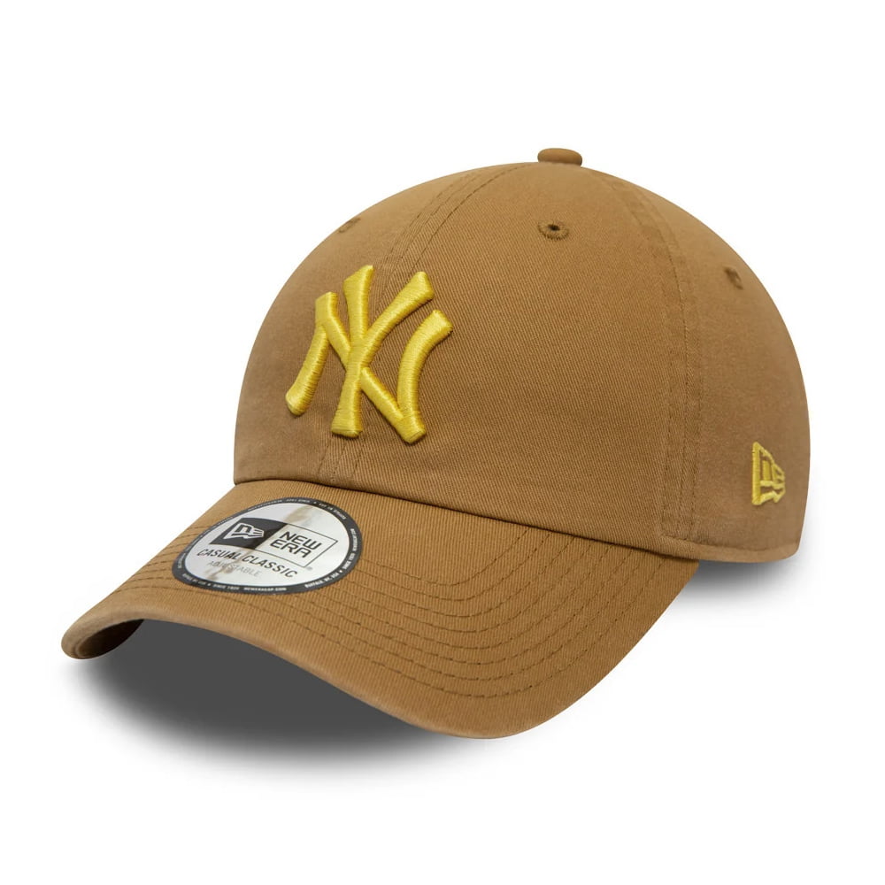 New Era 9TWENTY New York Yankees Baseball Cap - MLB League Essential Casual Classic - Weizen-Gelb